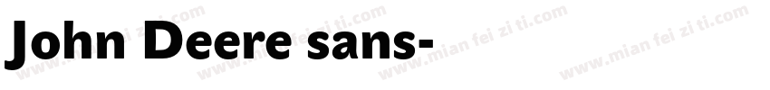 John Deere sans字体转换